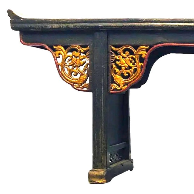 Antique Chinese Altar Table - Over Eight Feet Long For Sale - Image 4 of 12