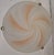 Vintage German Ceiling Lamp in Lightly Tinted and Segmented Relief Glass from Bonalux, 1990s For Sale - Image 6 of 8