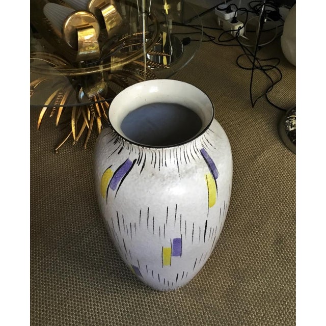 Ceramic Mid-Century Pottery Farm Vase from Scheurich, 1950s For Sale - Image 7 of 8