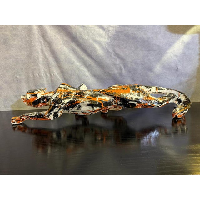 Silvio Formichetti, Panther Sculpture, 21st Century, Resin For Sale - Image 3 of 17