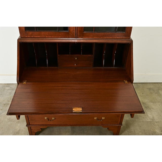 English 19th Century Sheraton Mahogany Secretary For Sale - Image 10 of 12