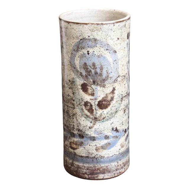 Vintage French Ceramic Flower Vase by Le Mûrier, 1960s For Sale