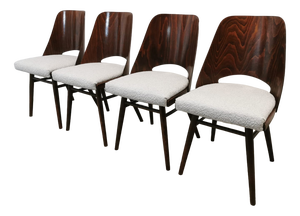 Dining Chairs by Radomir Hoffman for Ton, 1950s, Set of 4