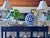 Blue Large Blue & White Chinese Qainlong Style Moon Flask Vase For Sale - Image 8 of 11