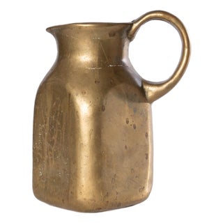Solid Brass or Bronze Pitcher For Sale