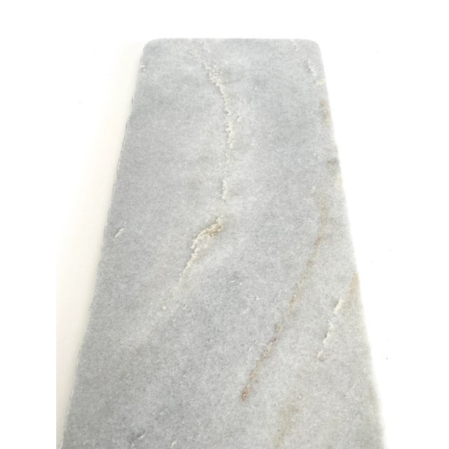 Late 20th Century White Marble Slab Serving Tray For Sale - Image 5 of 7