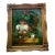 Late 19th Century Signed Antique European Floral Still Life Oil Painting in Ornate Gilt Frame For Sale
