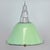 Industrial Green Enameled Pendant Light, 1960s For Sale - Image 6 of 6