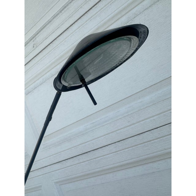 1980s 1980s Robert Sonneman/Kovacs Feather Floor Lamp in Black For Sale - Image 5 of 9
