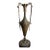 Neoclassical Urn on Marble Base – Late 19th to Early 20th Century Patinated Metal (C. 1880–1920) For Sale