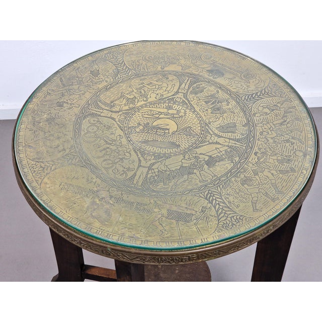 Amsterdam School Art Deco Occasional Table with Copper Top, 1920s For Sale - Image 6 of 14