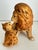 1960s Vintage Mid-Late 20th Century Ceramic Lion & Cub Figurine For Sale - Image 5 of 8