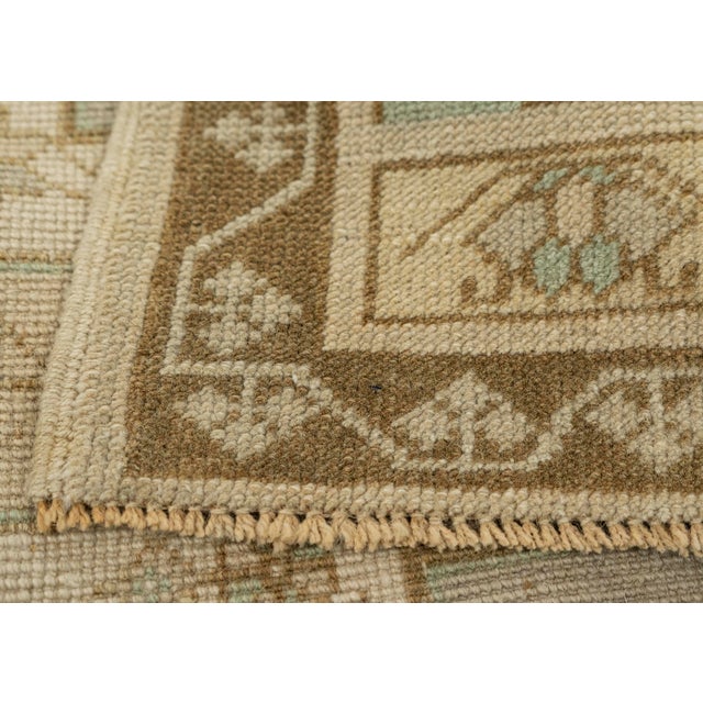 Turkish Mini Rug Oriental Hand Knotted Vintage Rug 1'8" x 3'4" #21086 For Sale In Houston - Image 6 of 8