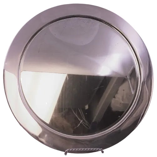 Tiffany & Co. Art Deco sterling silver table mirror/ platter circa 1907-1947, in Art Deco style, which may also be used as...