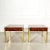 70's Regency Burl and Brass Century Side Tables - A Pair For Sale - Image 4 of 9