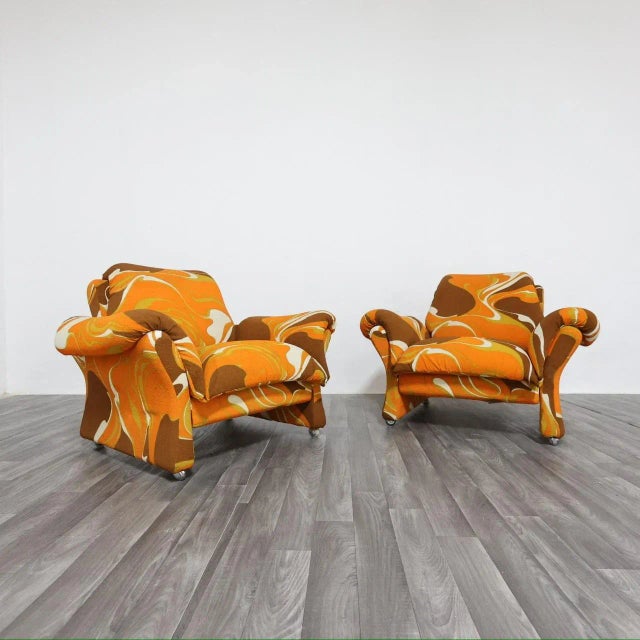 Ionica Lounge Chairs by Guarnacci, Padovano, and Vagnoni for 1P, 1970s, Set of 2 For Sale - Image 18 of 18