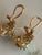 1960s Vintage 14k Gold Jade Cabochon Earrings, A Pair For Sale - Image 5 of 9