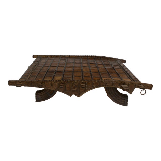 19th Cen Camel Cart Coffee Table For Sale