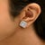 Early 21st Century 10K Yellow, White, and Rose Gold Plated Sterling Silver Diamond Accent Earrings (I-J Clarity, I3 Color) For Sale - Image 5 of 6