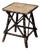 Antique Adirondack Twig Table With Floral Cloth Top For Sale