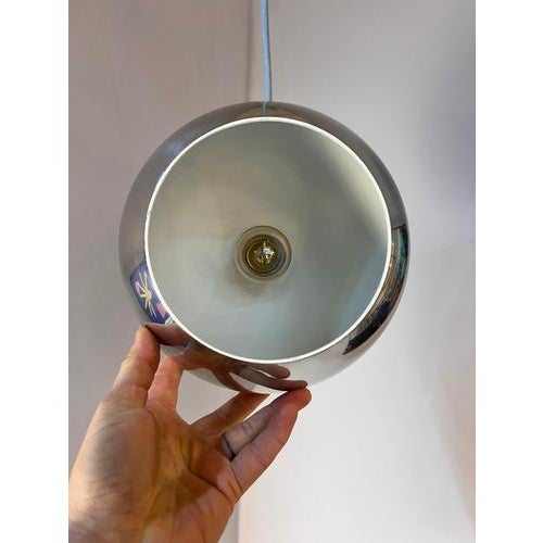 Chrome Topan Globe Lamp by Verner Panton For Sale - Image 5 of 11