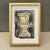 Titled: Nothing Remains Static Framed Contemporary Garden Urn Mini Painting by JJHogan Art measures 4.25x5.5 in. Overall...