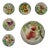 C. 1900 St. Clement French Faïence Fruit Plates- Set of 6 (C) For Sale