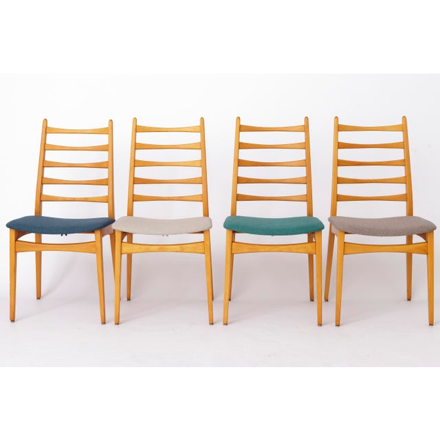 Vintage German Dining Chairs in Beech, 1970s, Set of 8 For Sale - Image 4 of 10