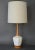 1950s Mid-Century Modern Textured White Ceramic & Maple Wood Table Lamp For Sale - Image 13 of 13