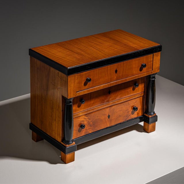 Antique Biedermeier Chest of Drawers, 1820 For Sale - Image 4 of 7