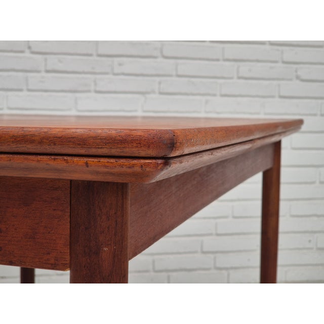 Wood Vintage Danish Foldable Dining Table in Teak, 1960s For Sale - Image 7 of 18