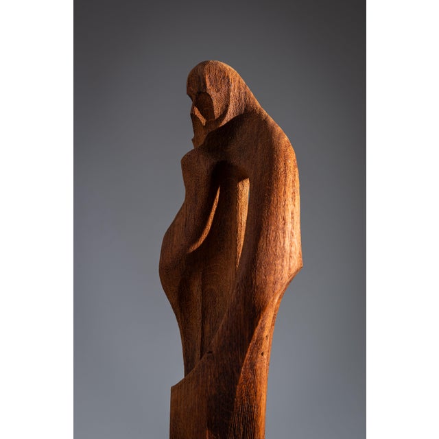 Abstract Art Deco Figure, 1920s, Wood For Sale - Image 10 of 18