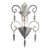 Scenographic venetian "rigadin"wall sconce in trasparent murano glass. imperial wall sconce in contemporary and luxury...
