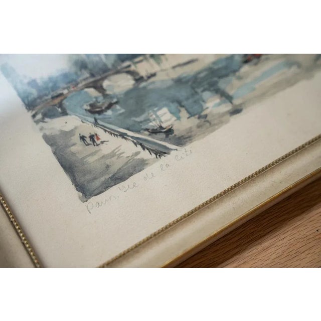 Ile de la Cite, 1970-1980, Lithograph, Framed For Sale - Image 9 of 10