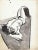 A ca. 1946, black & white watercolor and ink on paper image of a reclining nude by artist Harold Haydon. Image size: 11" x...