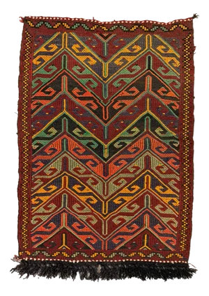 Small Vintage Turkish Kilim Rug