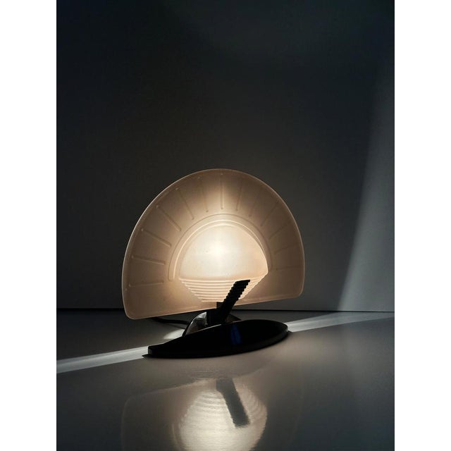 Italian Art Deco Fan Table Lamp by Vincenzo Missanelli for Ladue, 1980s For Sale - Image 11 of 13