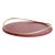 Burgundy Touché a Tray by Mason Editions For Sale - Image 4 of 4
