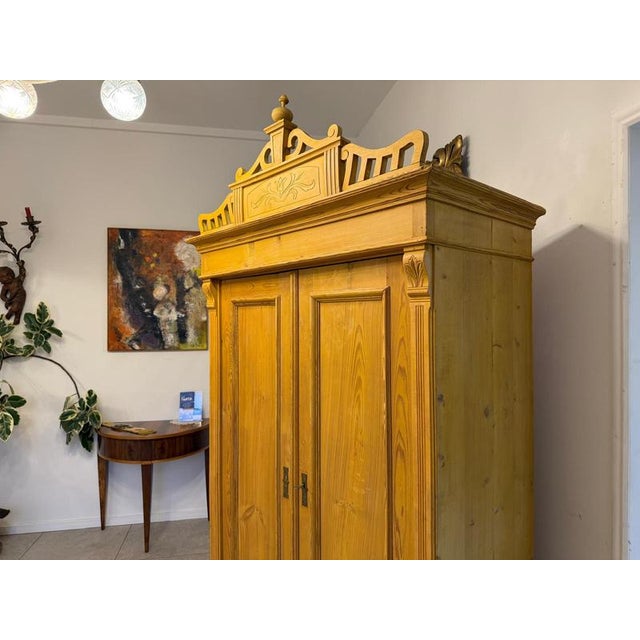 Farmhouse Wardrobe in Softwood For Sale - Image 6 of 18