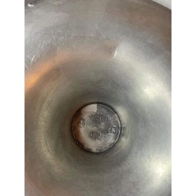 Swedish Pewter Candlesticks by Edvin Ollers for Schreuder & Olsson, 1938, Set of 4 For Sale - Image 13 of 15