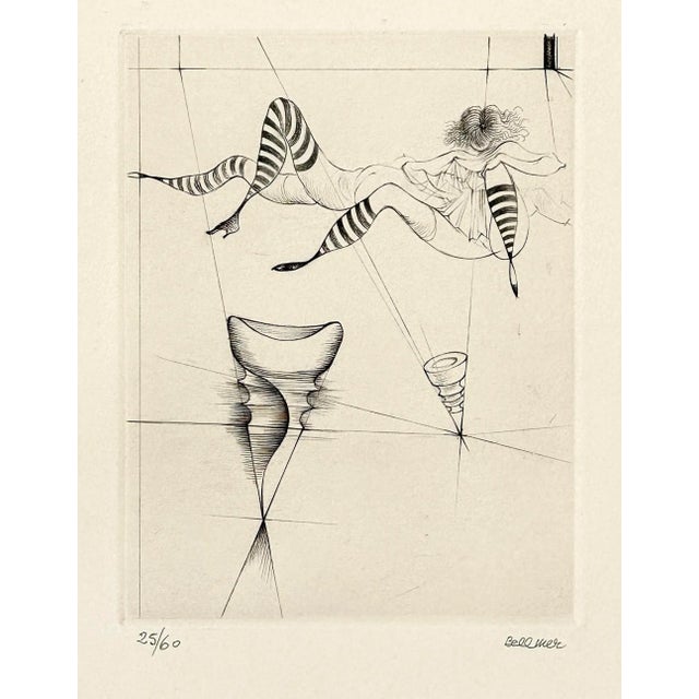 Hans Bellmer (German 1902-1975) - Original Abstract Figurative Etching, Signed (1966, Rives Paper)/Modernist For Sale In Philadelphia - Image 6 of 6