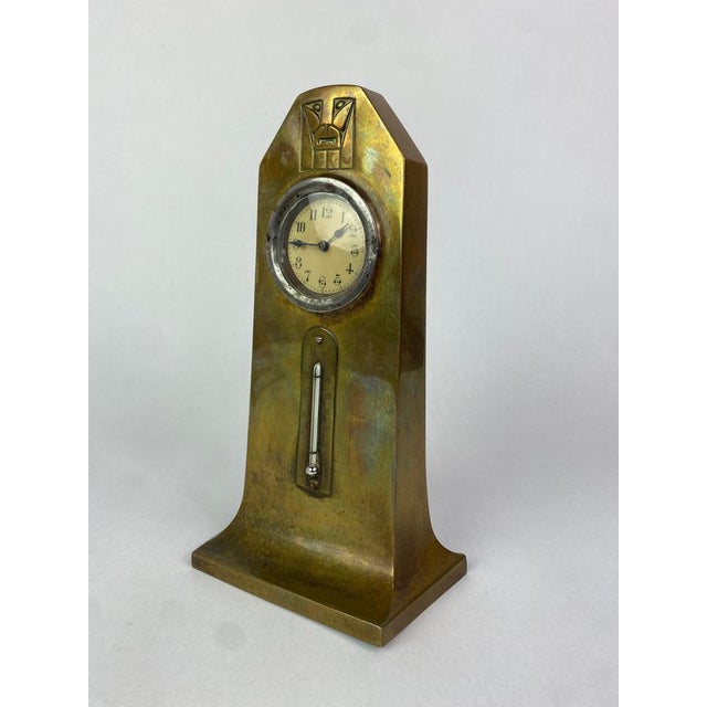 Jugendstil Brass Desk Set with Lion Heads, 1890s, Set of 3 For Sale - Image 5 of 12