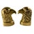 American Vintage Brass Bald Eagle Bookends For Sale - Image 3 of 9