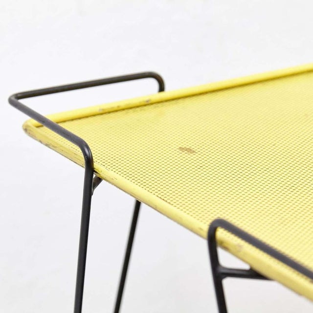 1950s Yellow and Black Trolley attributed to Mathieu Matégot, 1950s For Sale - Image 5 of 16