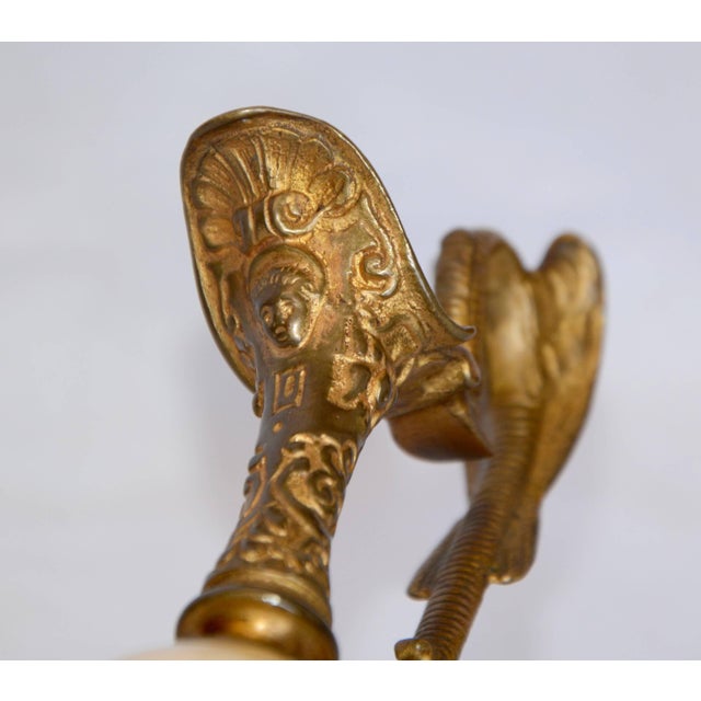 Art Deco Early 20th Century Miniature Hand-Painted Porcelain French Ewer For Sale - Image 3 of 12