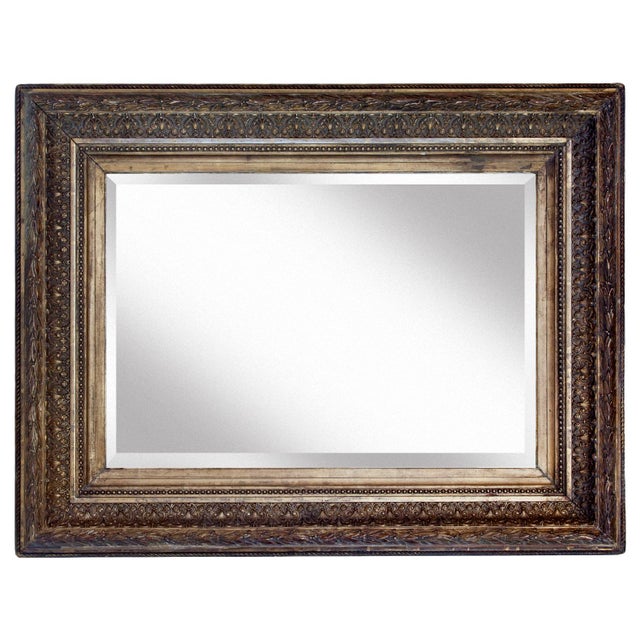 19th Century 19th Century English Giltwood Beveled Mirror For Sale - Image 5 of 8