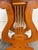 Early 21st Century Signed Studio Crafted Arts and Crafts Style Lyre Harp Base Side Table For Sale - Image 5 of 10