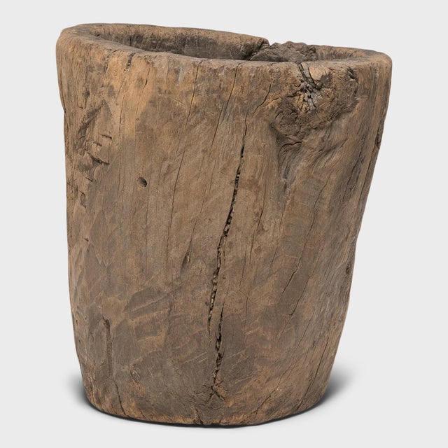 Contemporary Chinese Provincial Trunk Mortar, C. 1900 For Sale - Image 3 of 6