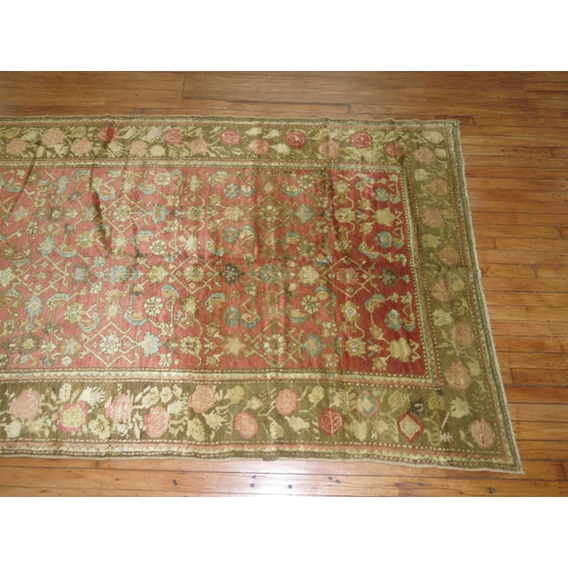 Art Deco Plush Vintage Karabagh Rug - 4'9" x 10'9" For Sale - Image 3 of 6