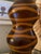 2000 - 2009 Sculptural Organic Modern Table Lamp With Wavy Stripes – Brown & Ochre – 2007 For Sale - Image 5 of 10